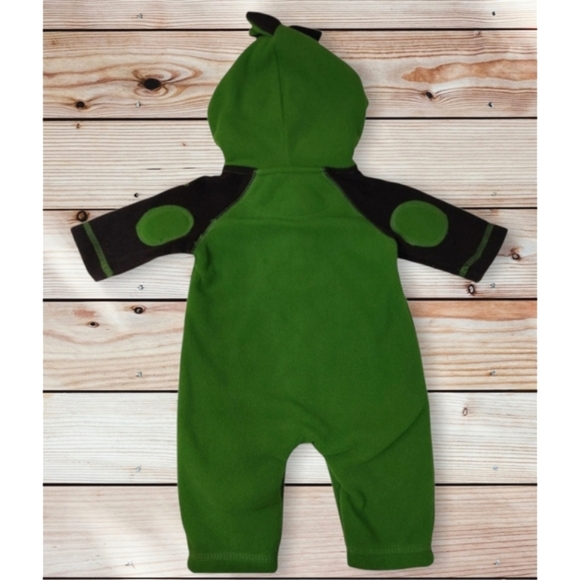 Baby Gap Romper Hooded Fleece Bodysuit Size 0-3 Mos - Picture 2 of 9